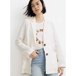 NWOT Madewell Linen Dorset Blazer